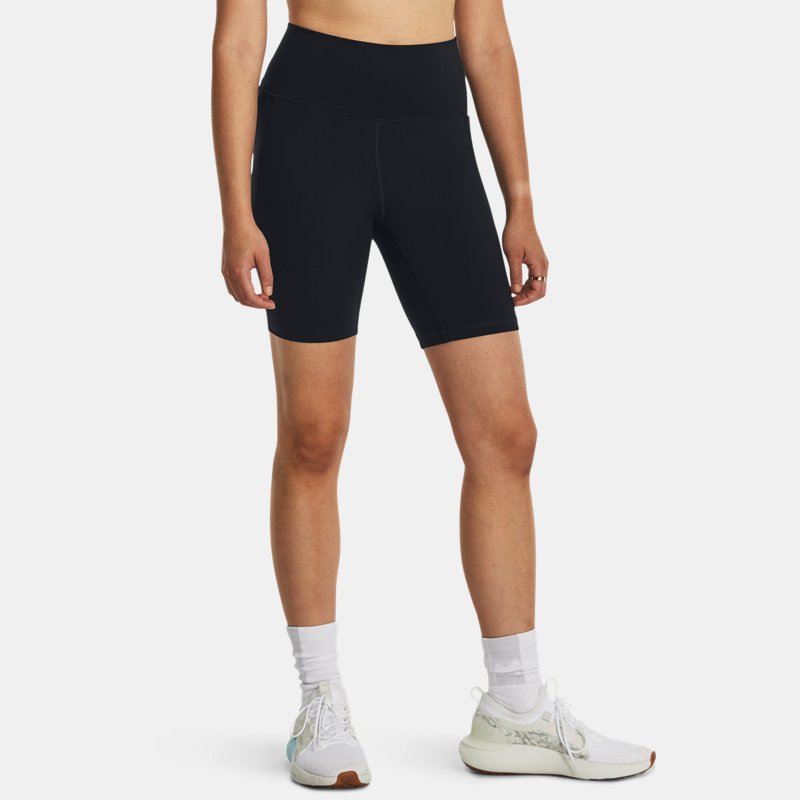 Pantalón corto de ciclismo Under Armour Meridian de 18 cm para mujer Negro / Negro XXL